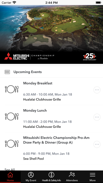 Mitsubishi Electric Events Screenshot