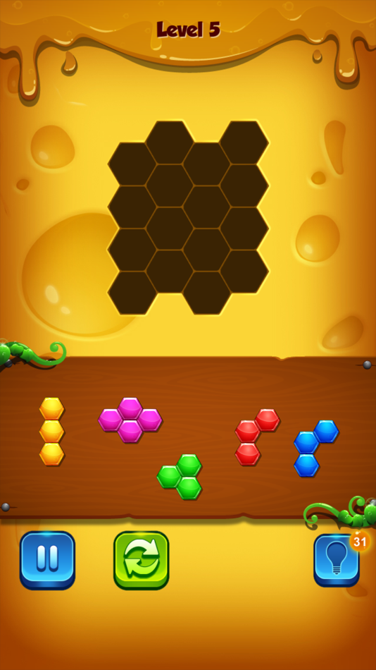 #3. 1001 Hexagon Block (iOS) Podle: Van Hung Tran