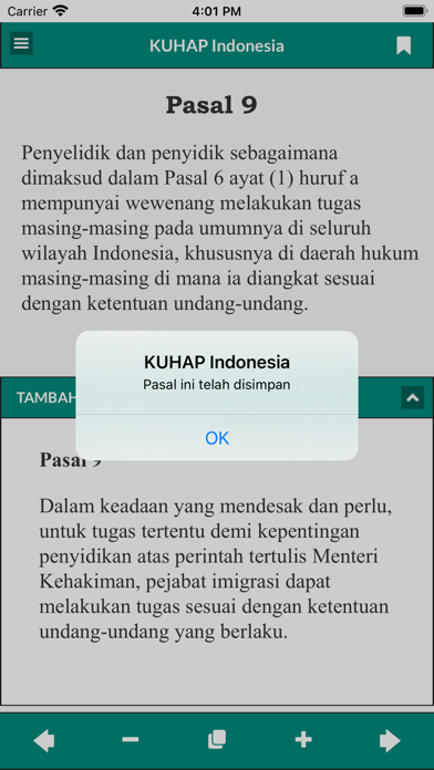 KUHAP Indonesia Screenshot