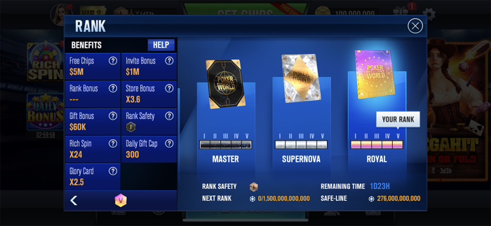 Poker World Mega Billions