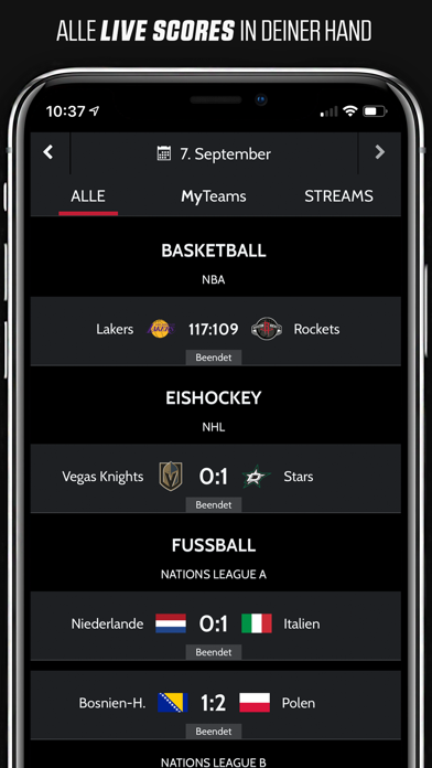 sport.ch Screenshot