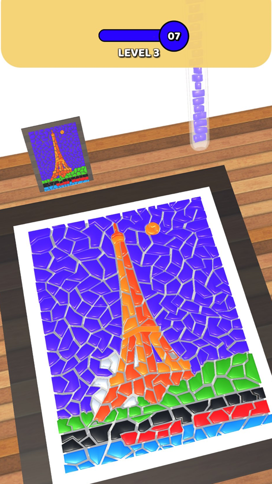 #2. Mosaic Art 3D (iOS) Podle: LHD Games