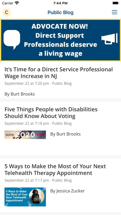 ConnectBase Easter Seals NJ Screenshot