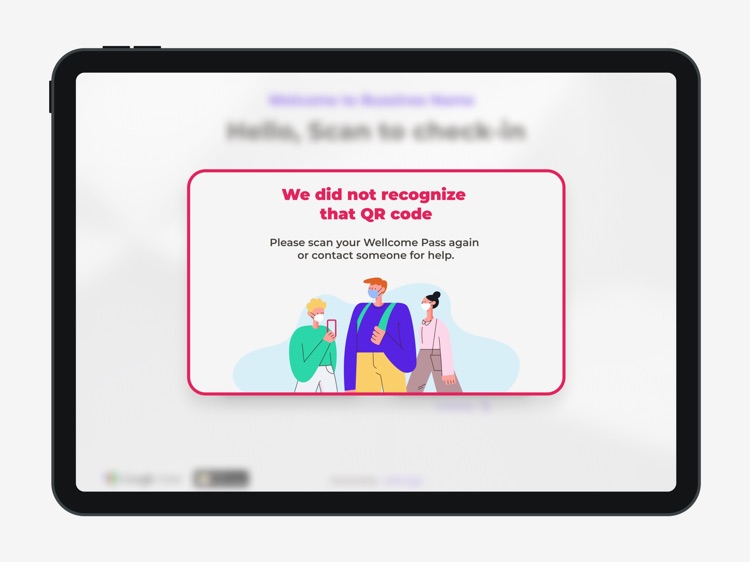 Wellcome | Touchless Check-in