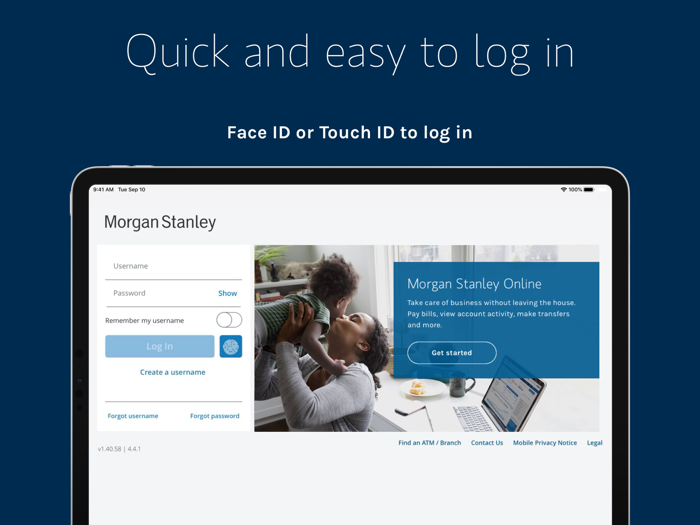 Morgan Stanley Wealth – Tablet