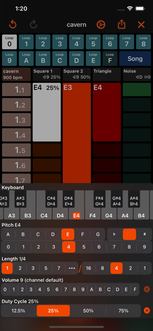 Oktubre - Screenshot ng Chiptune Maker