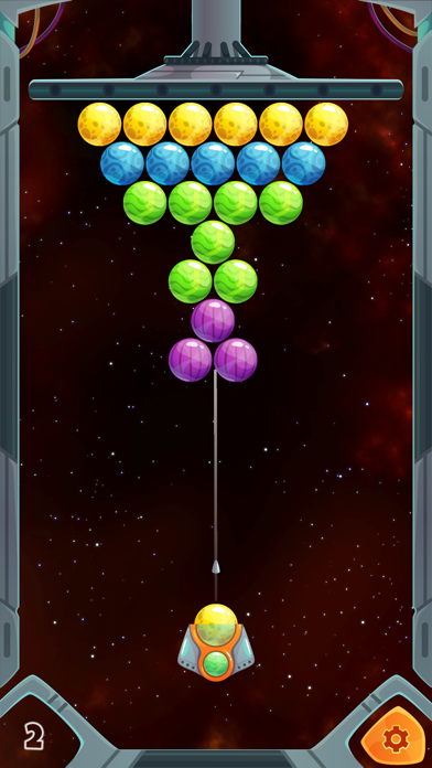 Bubble Shooter Planets Screenshot