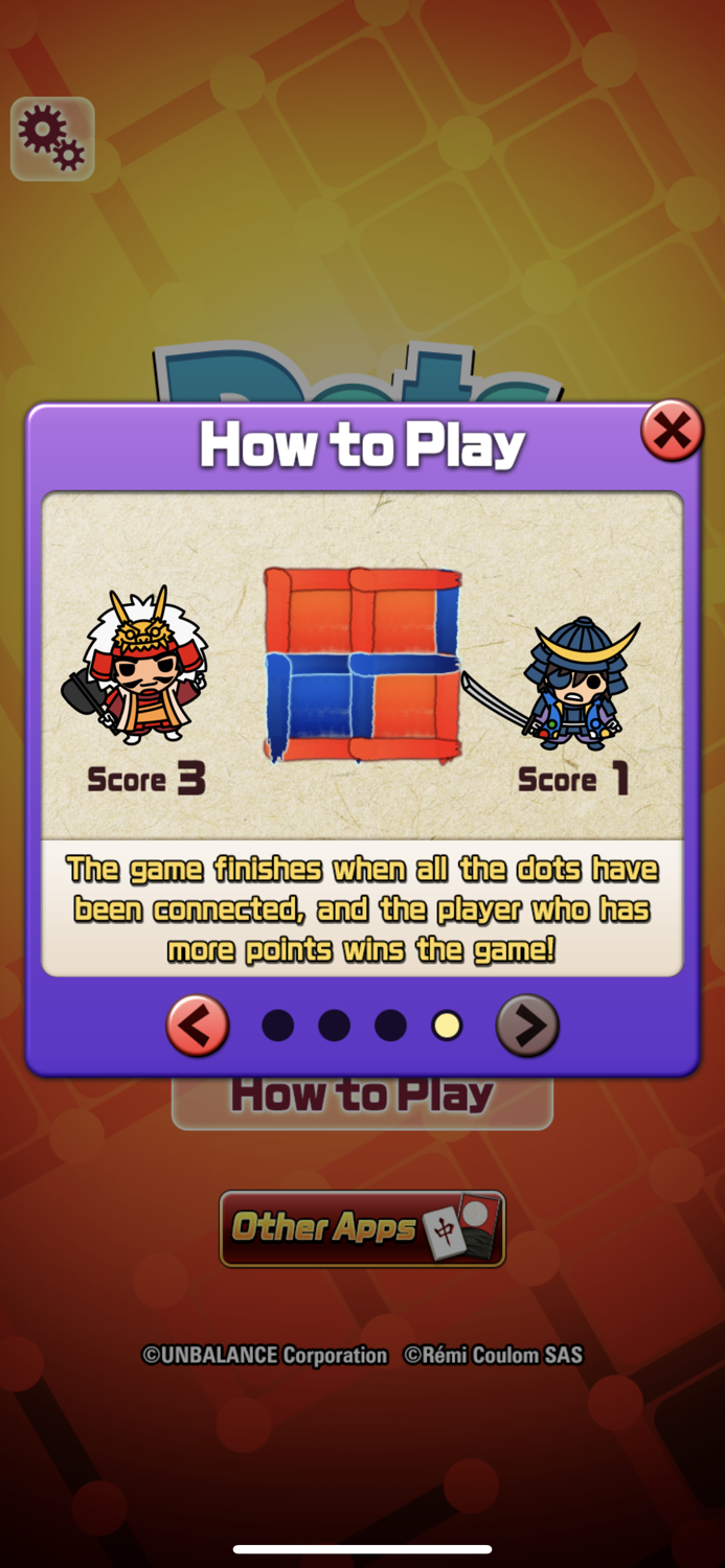 Dots and Boxes Battle game