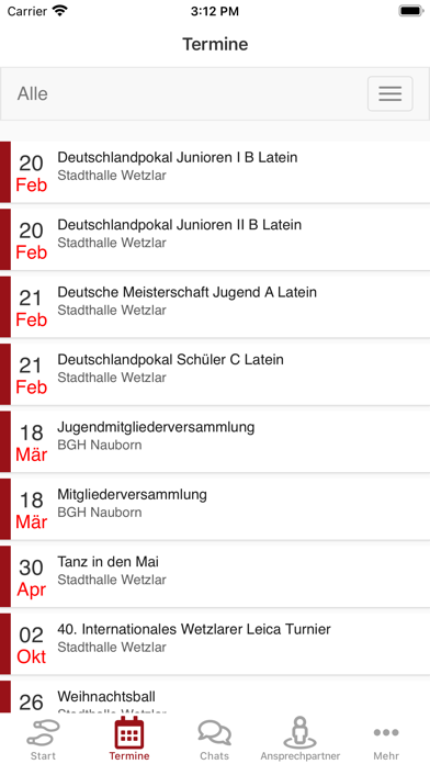 Schwarz-Rot Club e.V. Wetzlar Screenshot
