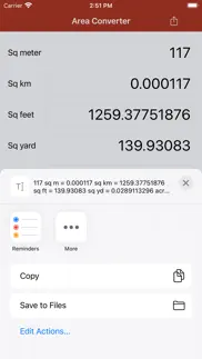 area converter iphone screenshot 2