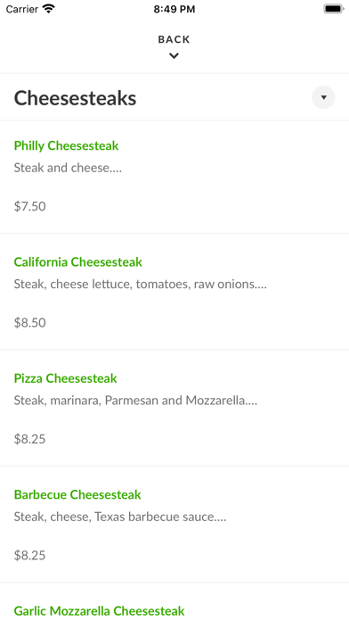 Midtown Philly Steaks Screenshot