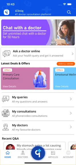 Game screenshot iCliniq - Ask a Doctor mod apk