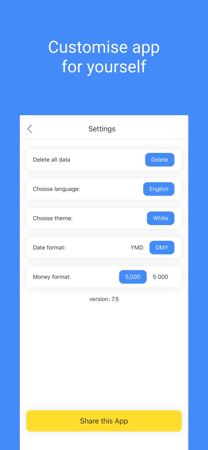 Budget planner - expense track