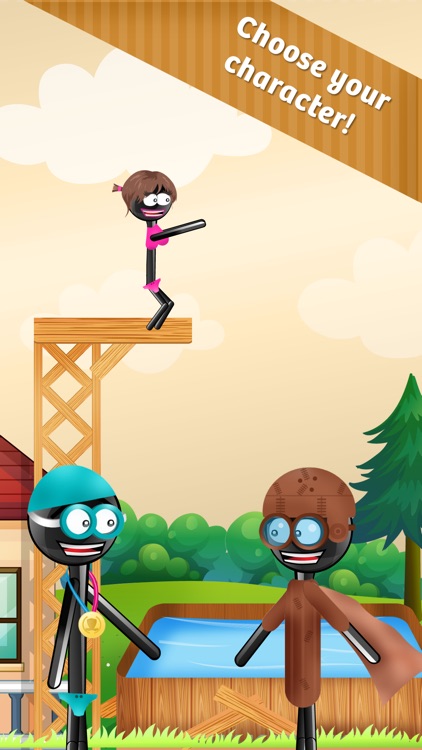 Stickman High Diving