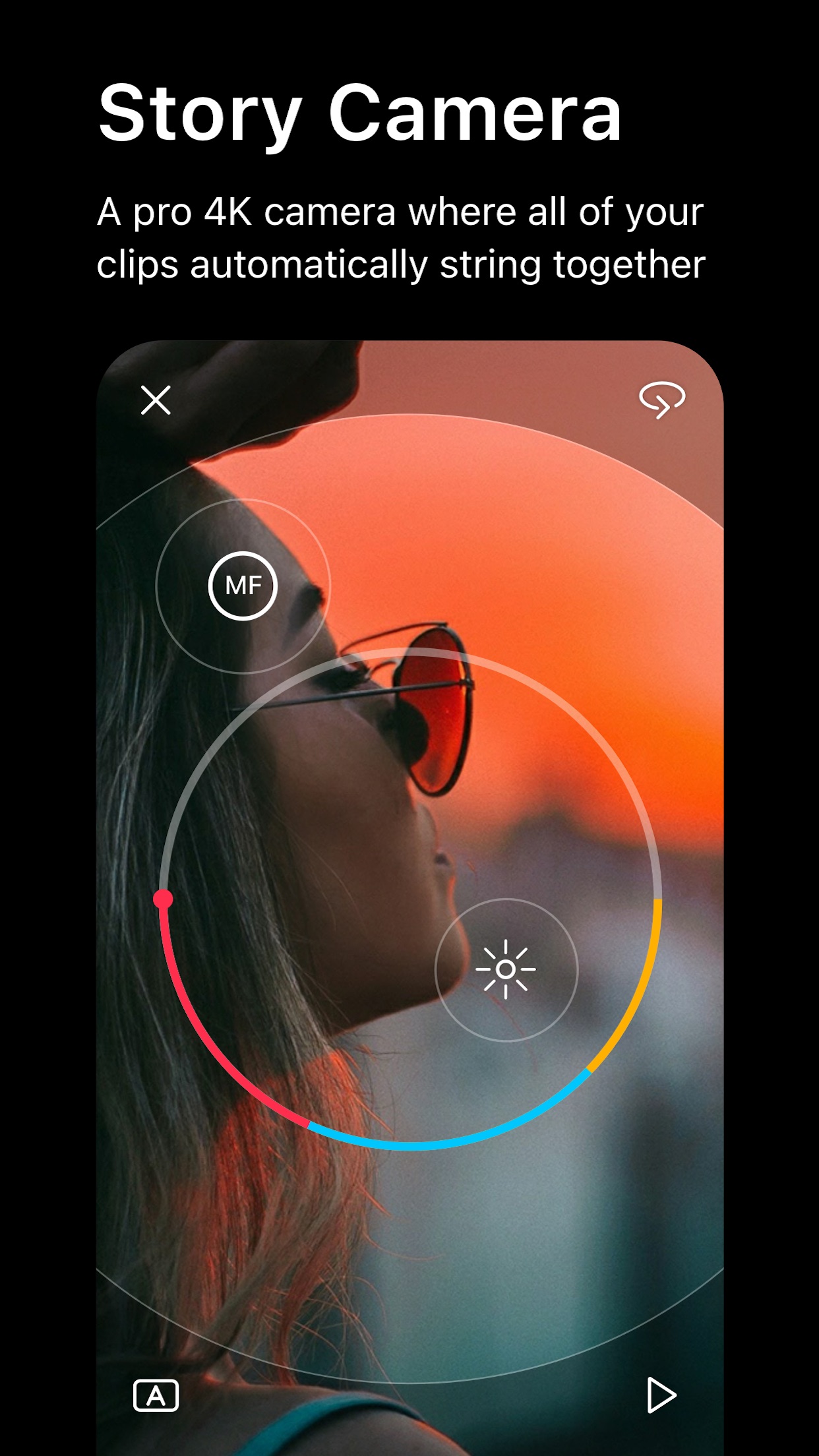 Screenshot do app Spark Camera & Video Editor