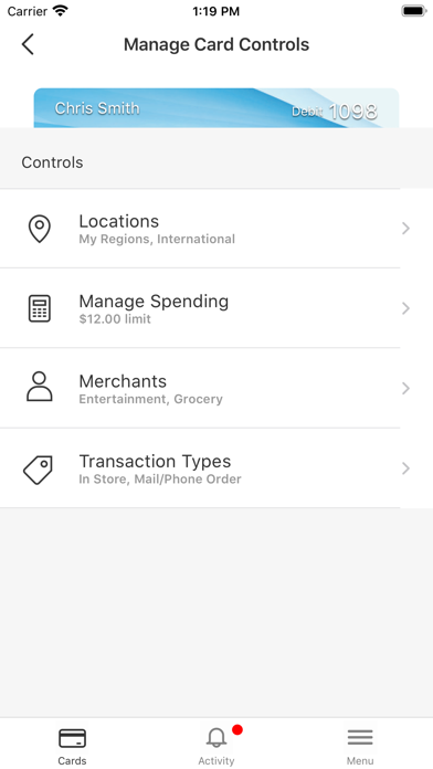 Grant County State Bank Wallet Screenshot