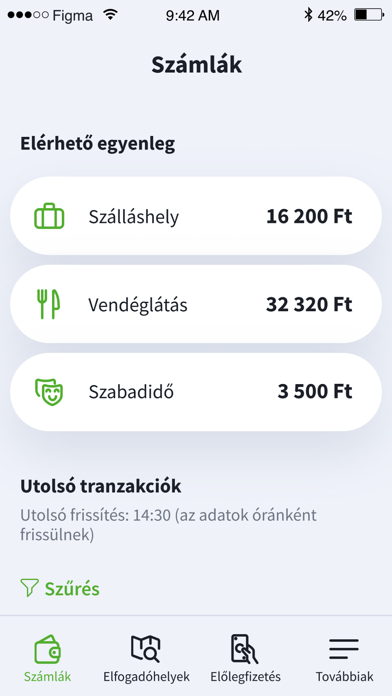 Screenshot #1 pour OTP SZÉP kártya