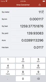area converter iphone screenshot 1
