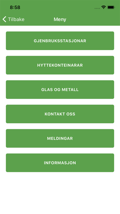 ØyVAR tømmekalender Screenshot