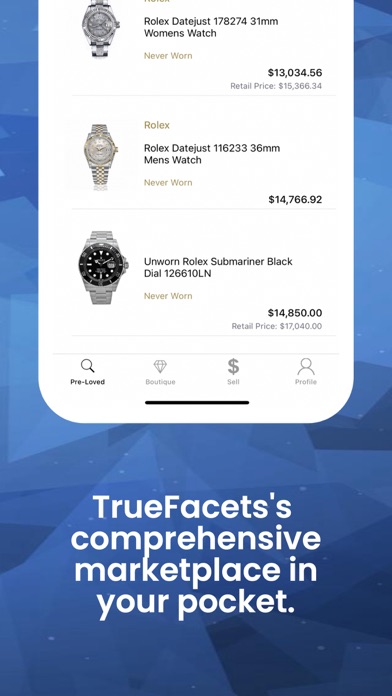 TrueFacet: Buy, Sell, Trade Screenshot