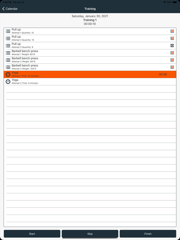 Screenshot #6 pour Planificateur entraînement