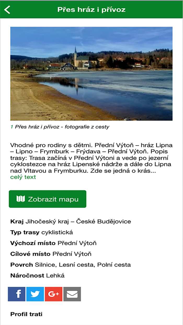 Lipenskood Stožce po Rožmberk