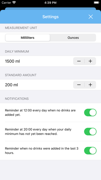 Drink Diary Screenshot