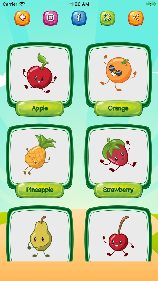 #2. Fruits and Vegetables app (iOS) 来自: ZIYA ASGAROV