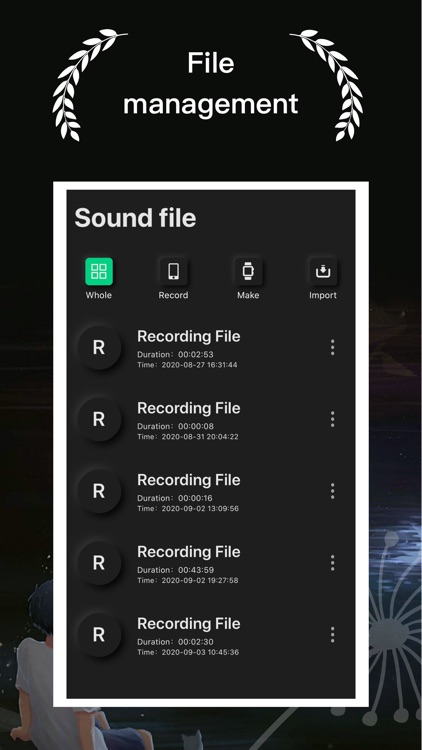 Recording - Voice memo