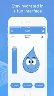 fluid - log water / hydration iphone screenshot 3