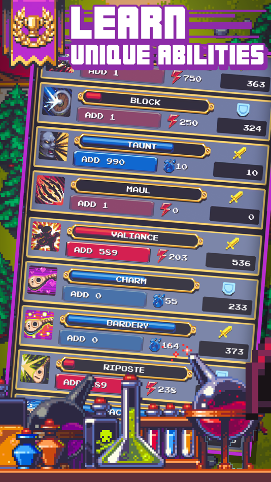 #6. Dungeoning: Epic Idle RPG (iOS) Podle: Gunslinger Studios Inc.