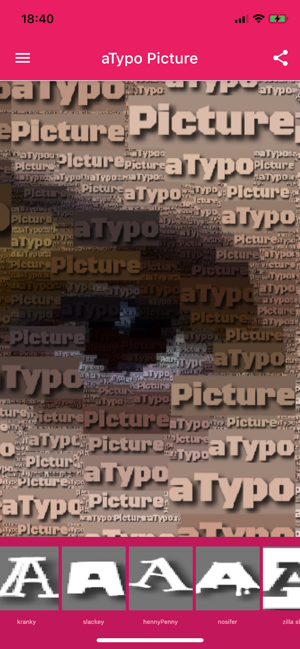 ‎aTypo Picture - a word Photo Screenshot