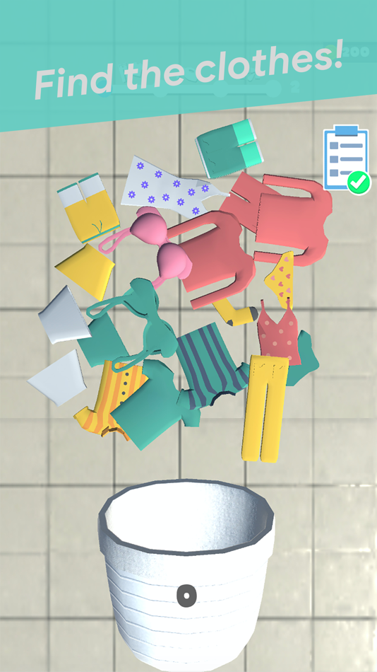 #2. Laundry Day 3D (iOS) By: Buket Zehir