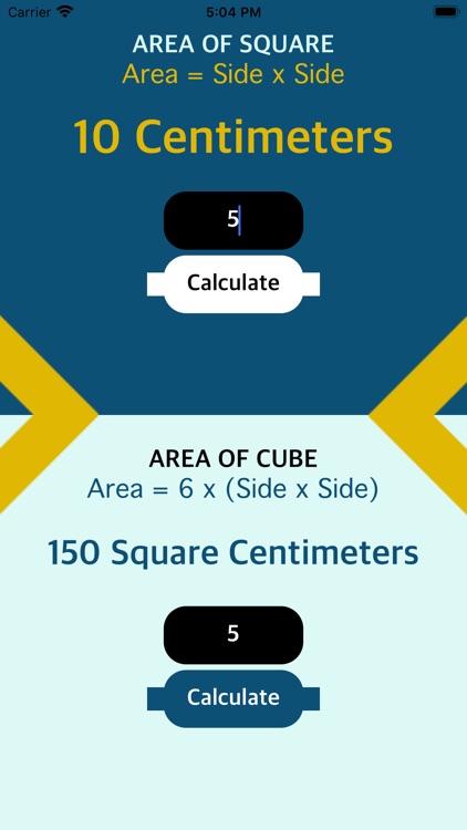 Area of cube calculator by Josue Cuginguilua