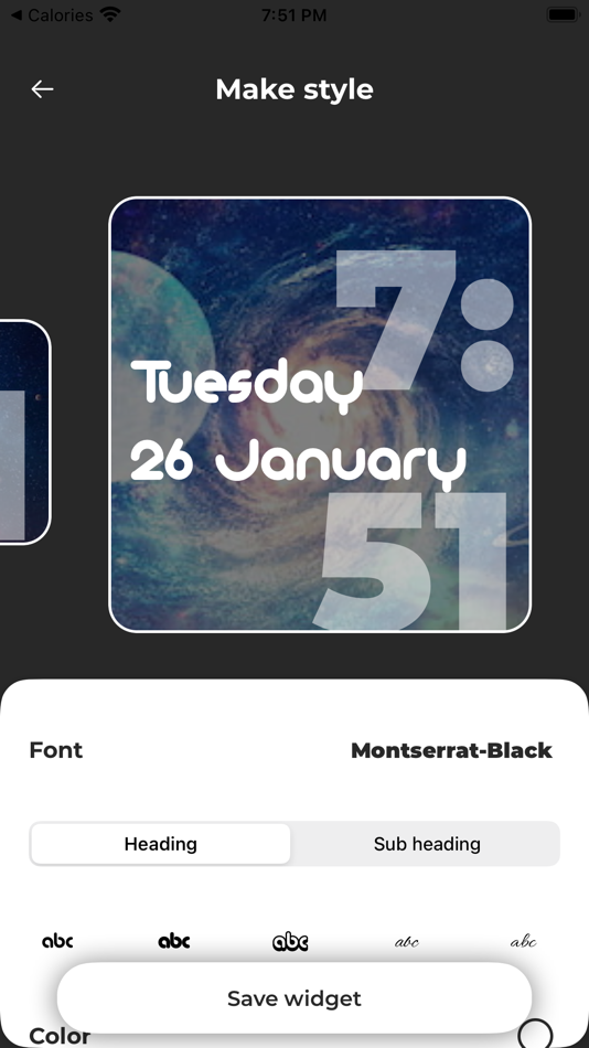 #4. Date and Time Widget (iOS) 由: SK Studios Ltd