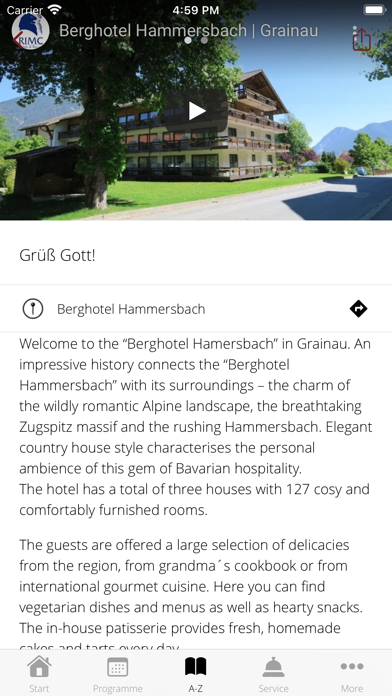 Berghotel Hammersbach Screenshot