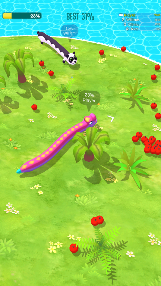 #2. Snake Arena 3D: Battle Rivals! (iOS) By: AI Games FZ