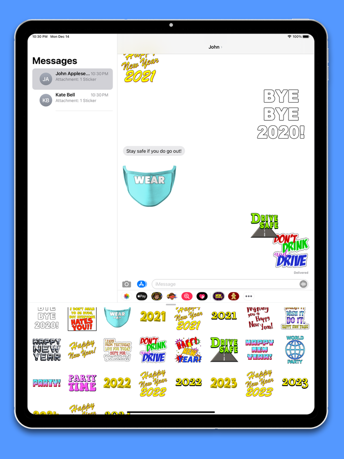 New Years Fun Stickers