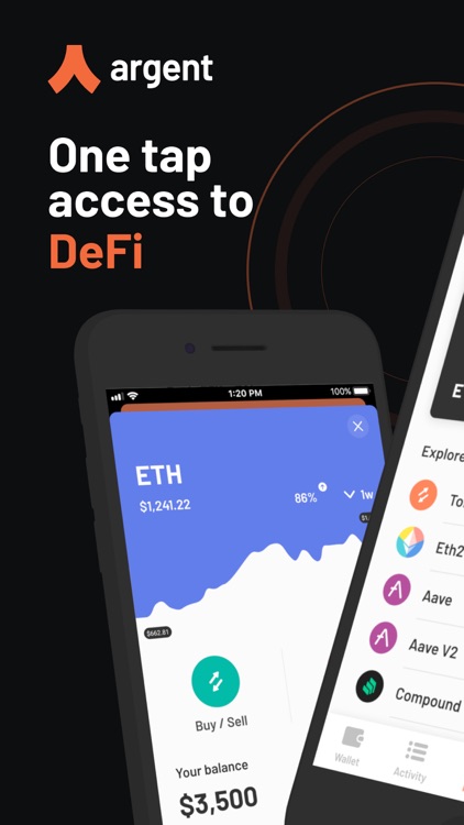 Argent – DeFi in a tap