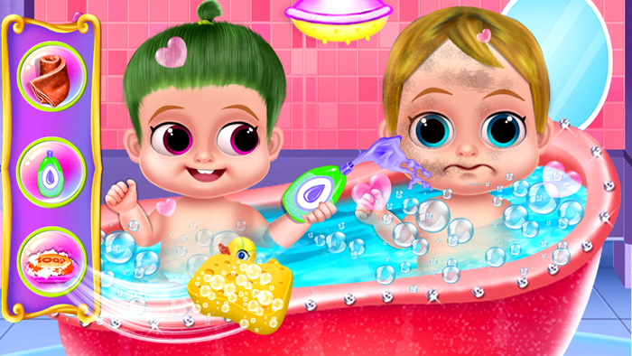 Mom and Baby Twins Care