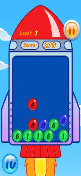 Game screenshot Math Number Bubble Rocket Game mod apk