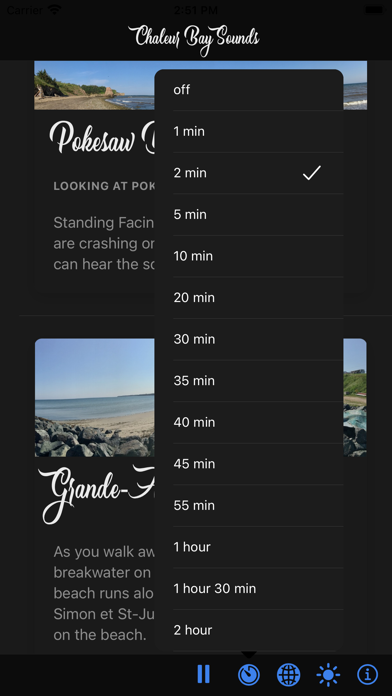 Chaleur Bay Sounds Screenshot