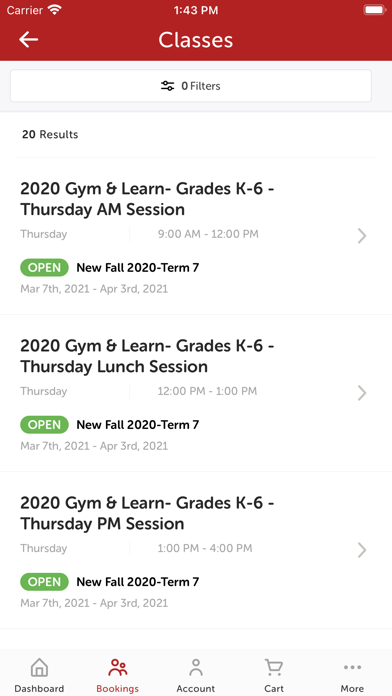 Gold Medal Gymnastics Center Screenshot