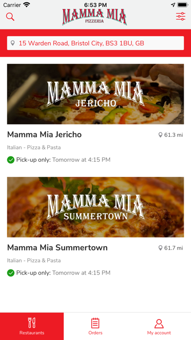 Mamma Mia Oxford Screenshot
