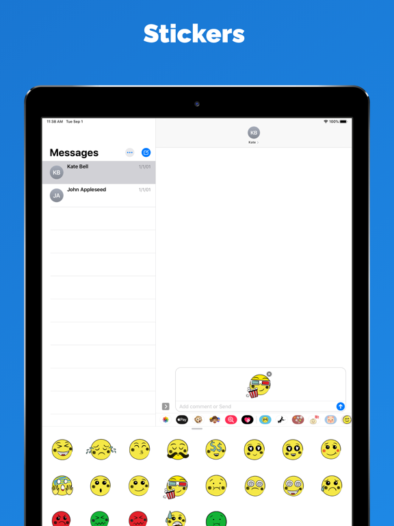 Screenshot #5 pour Top emoji stickers for message