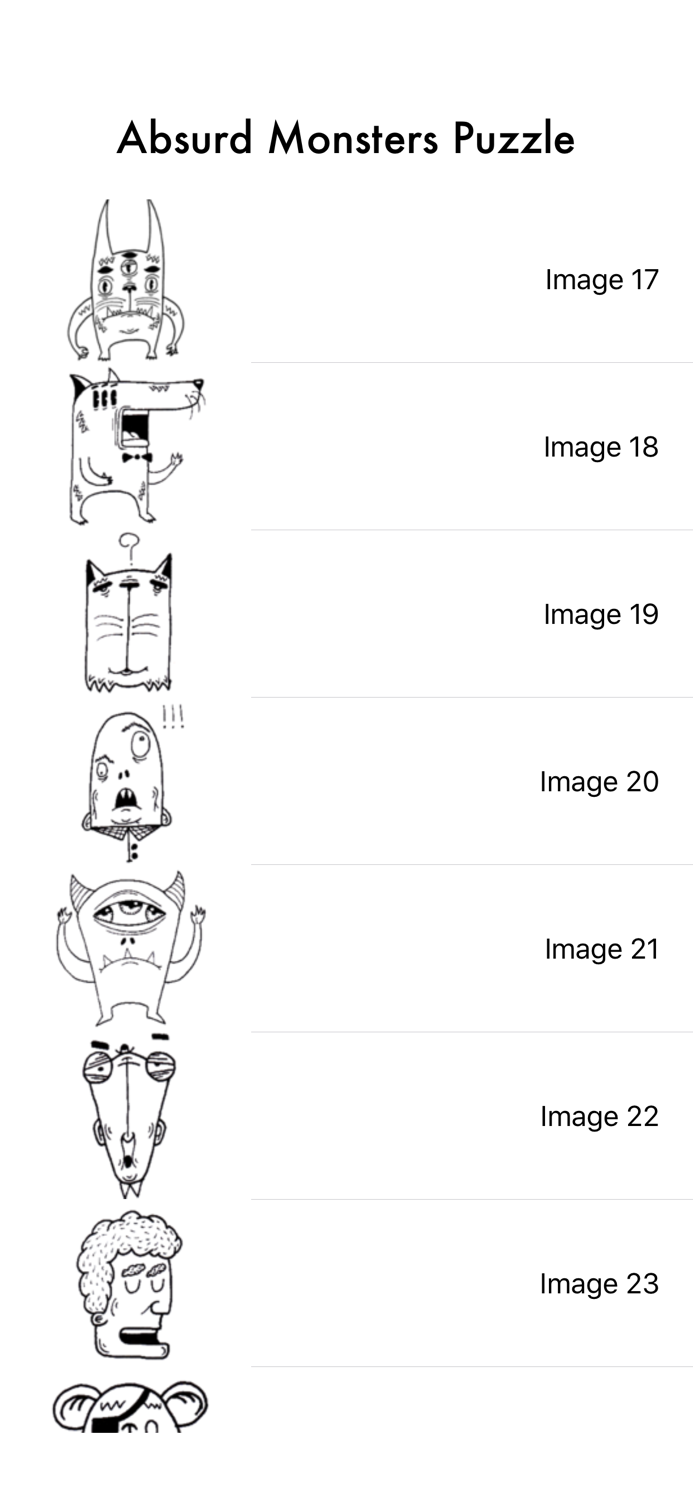 Absurd Monsters Puzzle - Wear