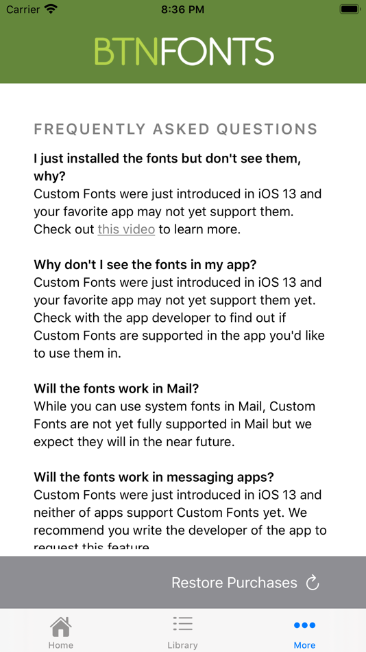 #5. BTN Fonts (iOS) 由: Mister Retro
