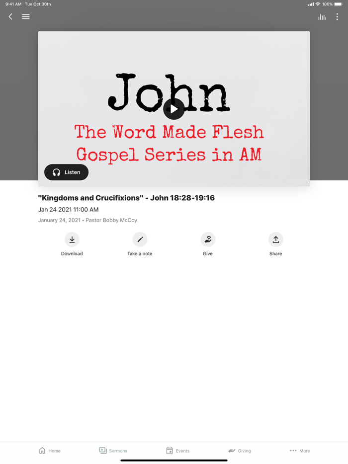 Oak Ridge Baptist Church Inc