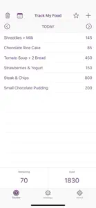 Track My Food screenshot #2 for iPhone