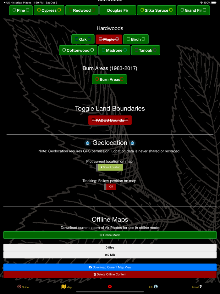 Oregon NW Mushroom Forager Map